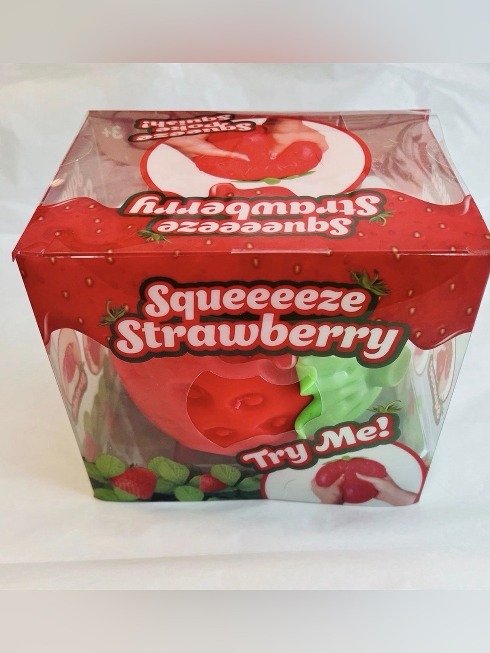 Sunny Days Jumbo Squeezy Strawberry Squishy Toy Stress Relief fun toy